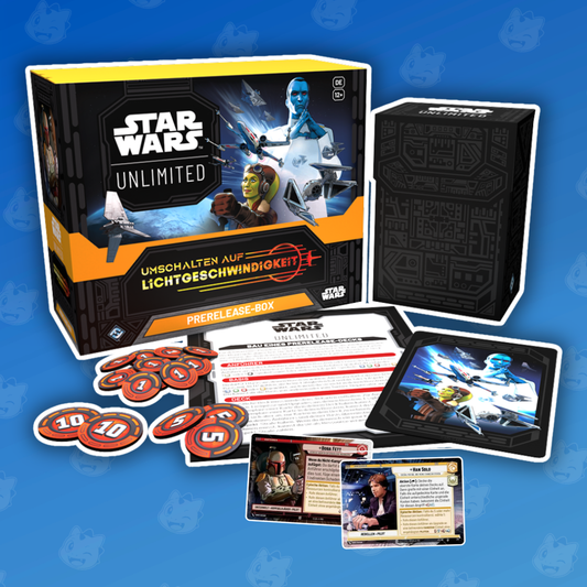 Star Wars: Unlimited - Umschalten auf Lichtgeschwindigkeit Prerelease Box DE