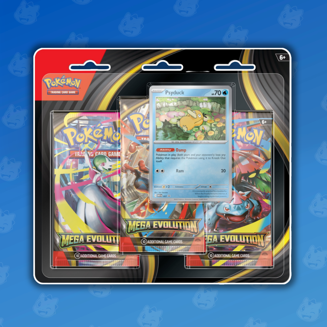 Pokémon Mega Evolution Psyduck 3-Pack Blister EN