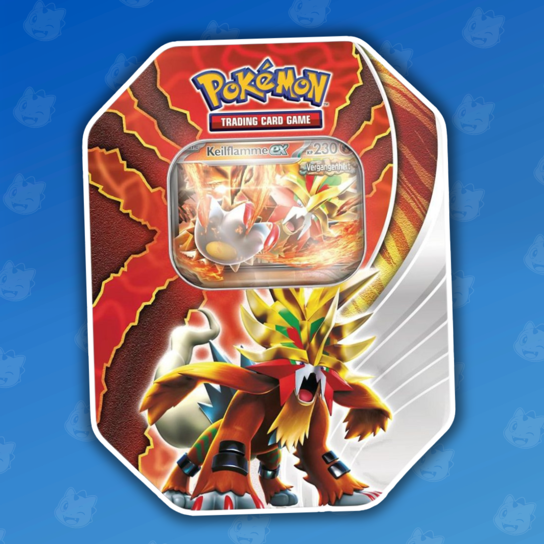 Pokemon Paradox Schicksale Keilflamme ex Tin Box 2024