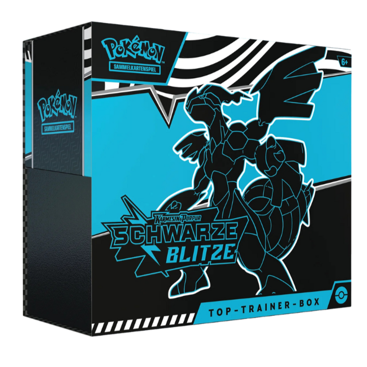 Karmesin & Purpur Schwarze Blitze Top Trainer Box DE