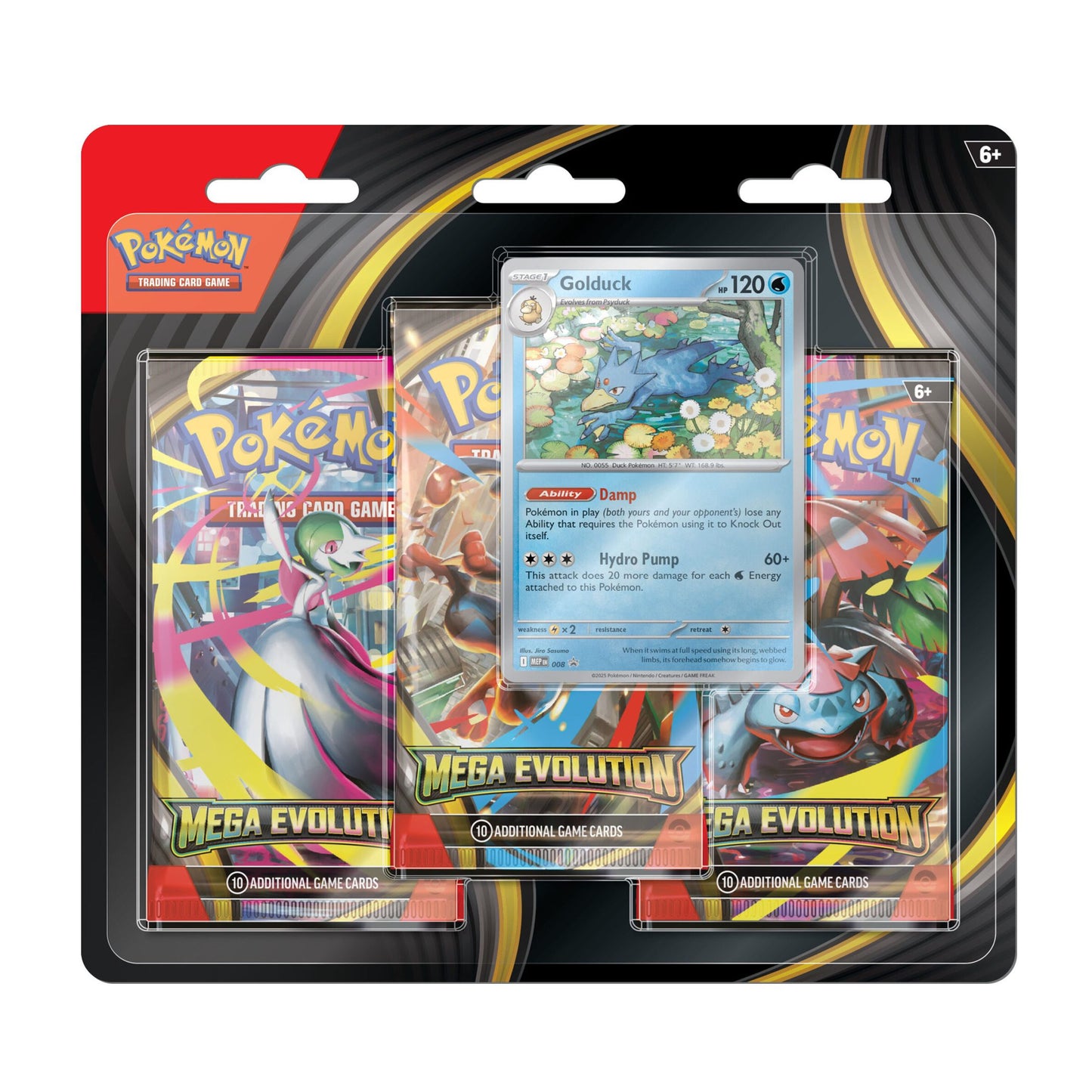 Pokémon Mega Evolution Golduck 3-Pack Blister EN