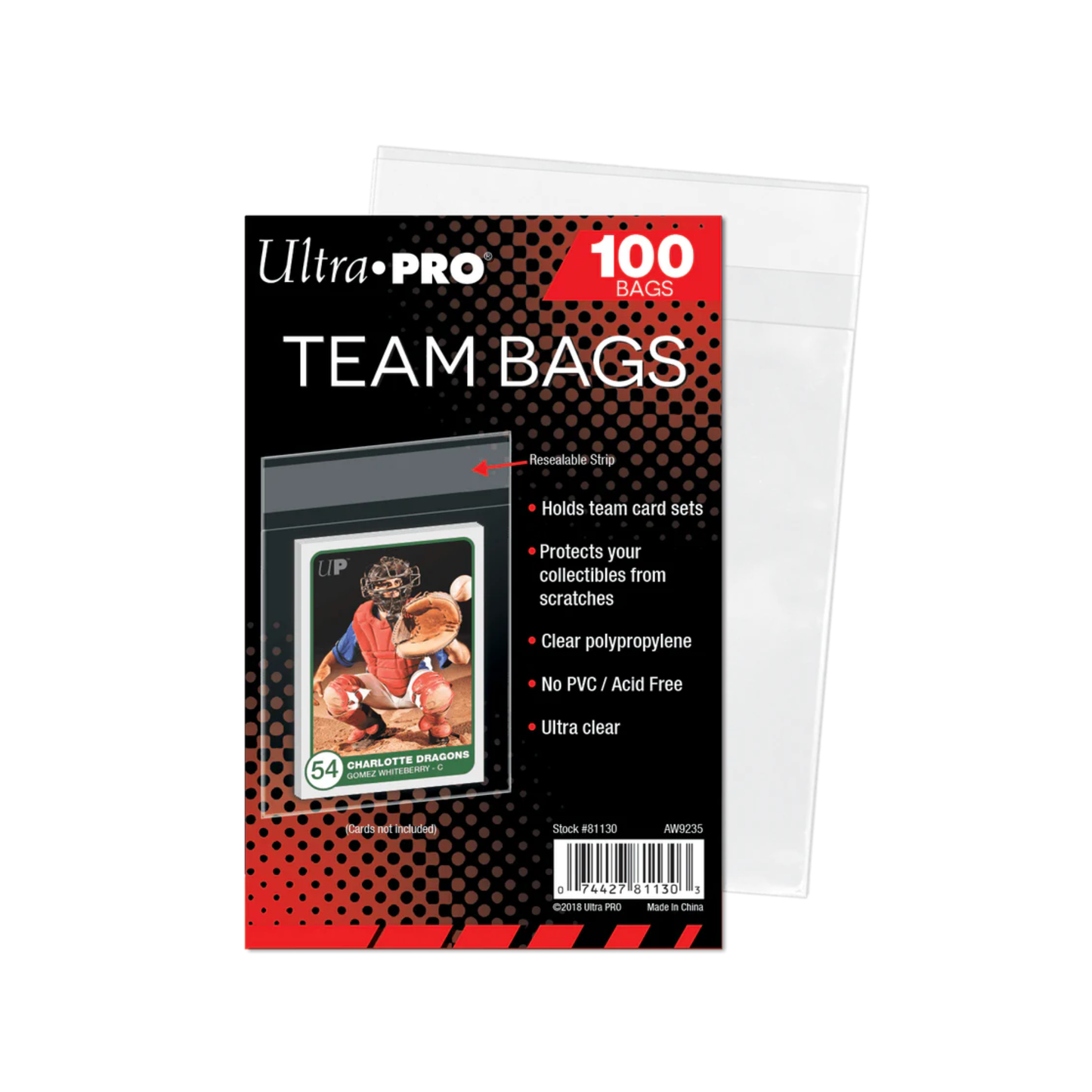 Ultra Pro Team Bags - Wiederverschließbar