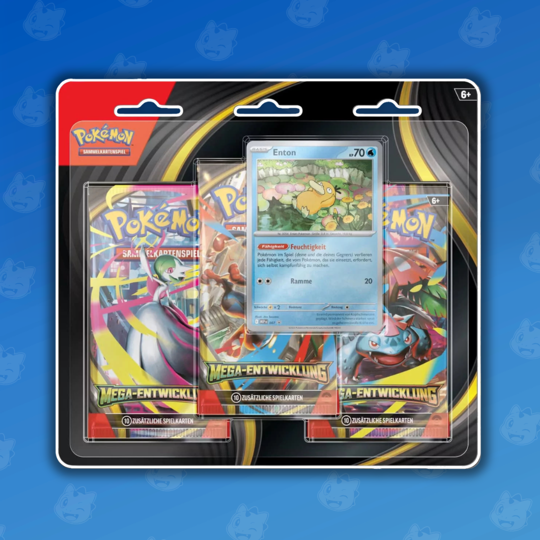 Pokémon Mega Entwicklung Enton 3-Pack Blister DE