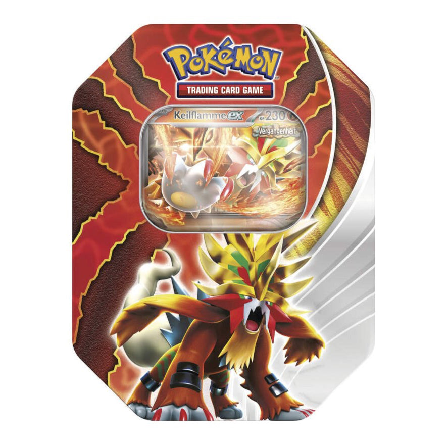 Pokemon Paradox Schicksale Keilflamme ex Tin Box 2024