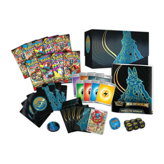 Mega Entwicklung Top Trainer Box Lucario DE