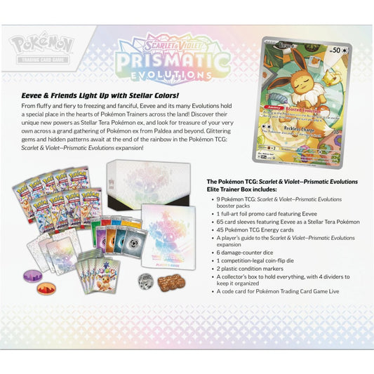 Scarlet & Violet Prismatic Evolutions Elite Trainer Box EN