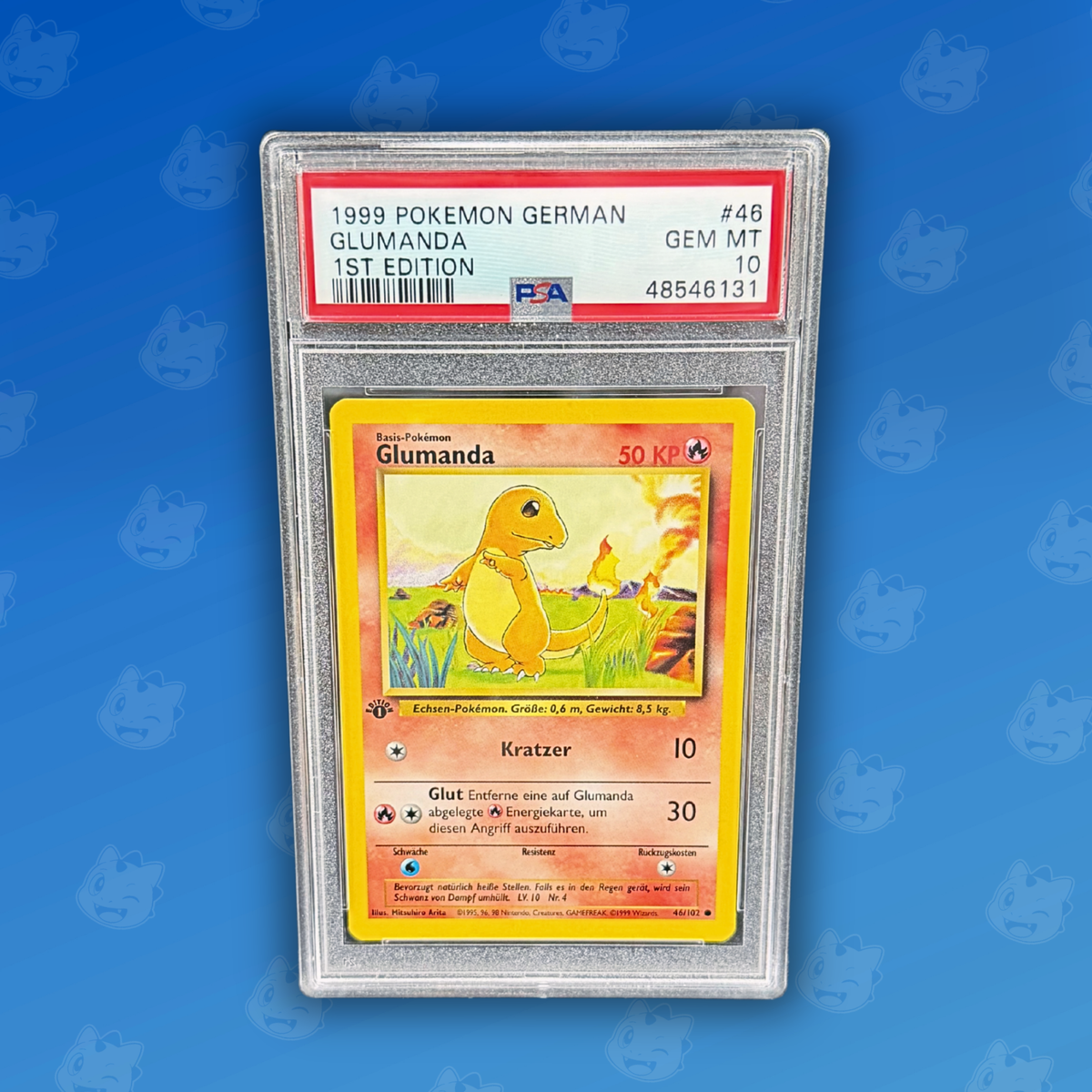 Pokemon PSA10 Glumanda