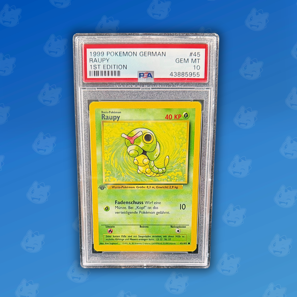 Pokemon PSA10 Raupy