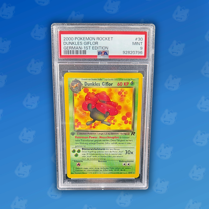 Pokemon PSA9 Dunkles Giflor