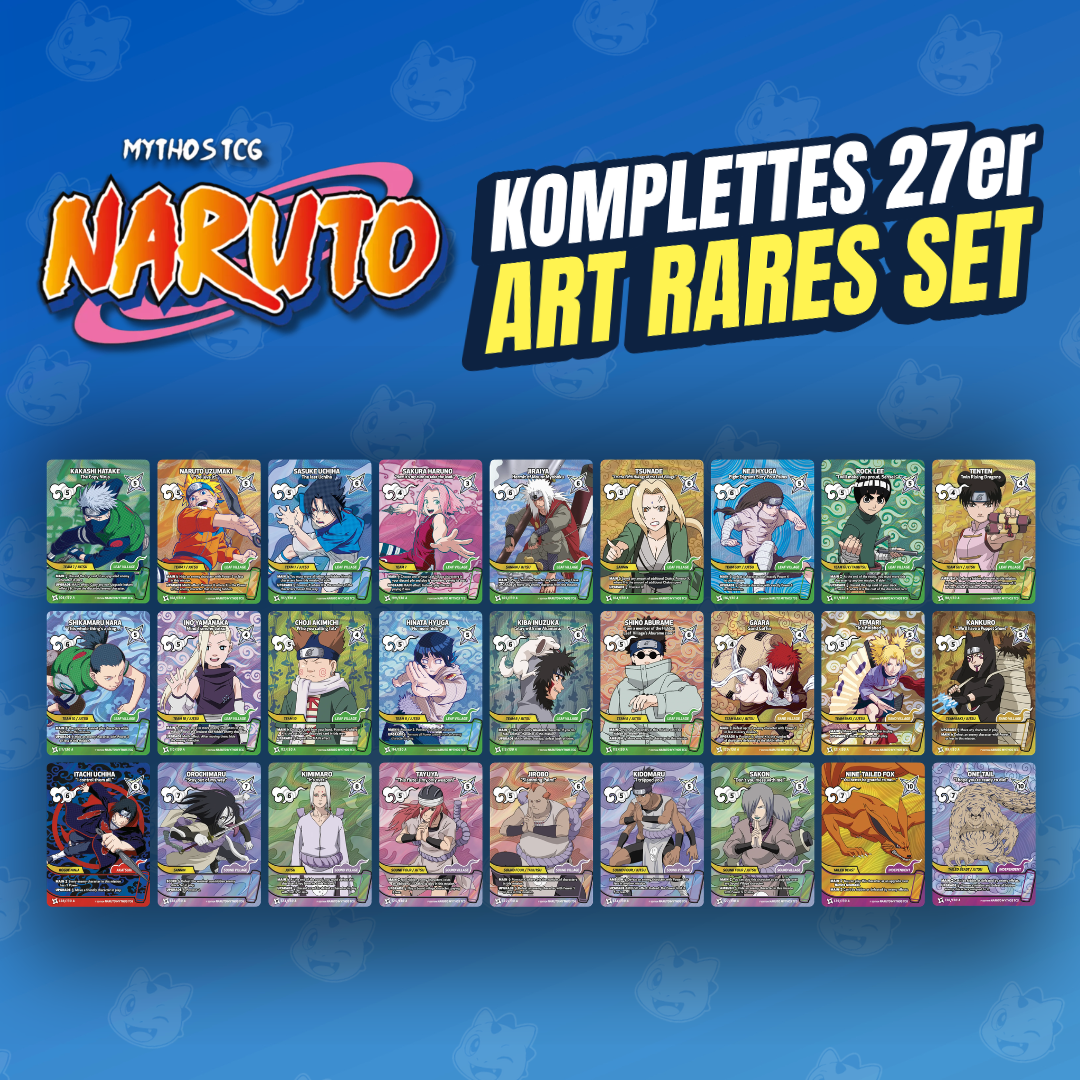 Naruto Mythos TCG Konoha Shido: 27er Bundle Art Rares EN