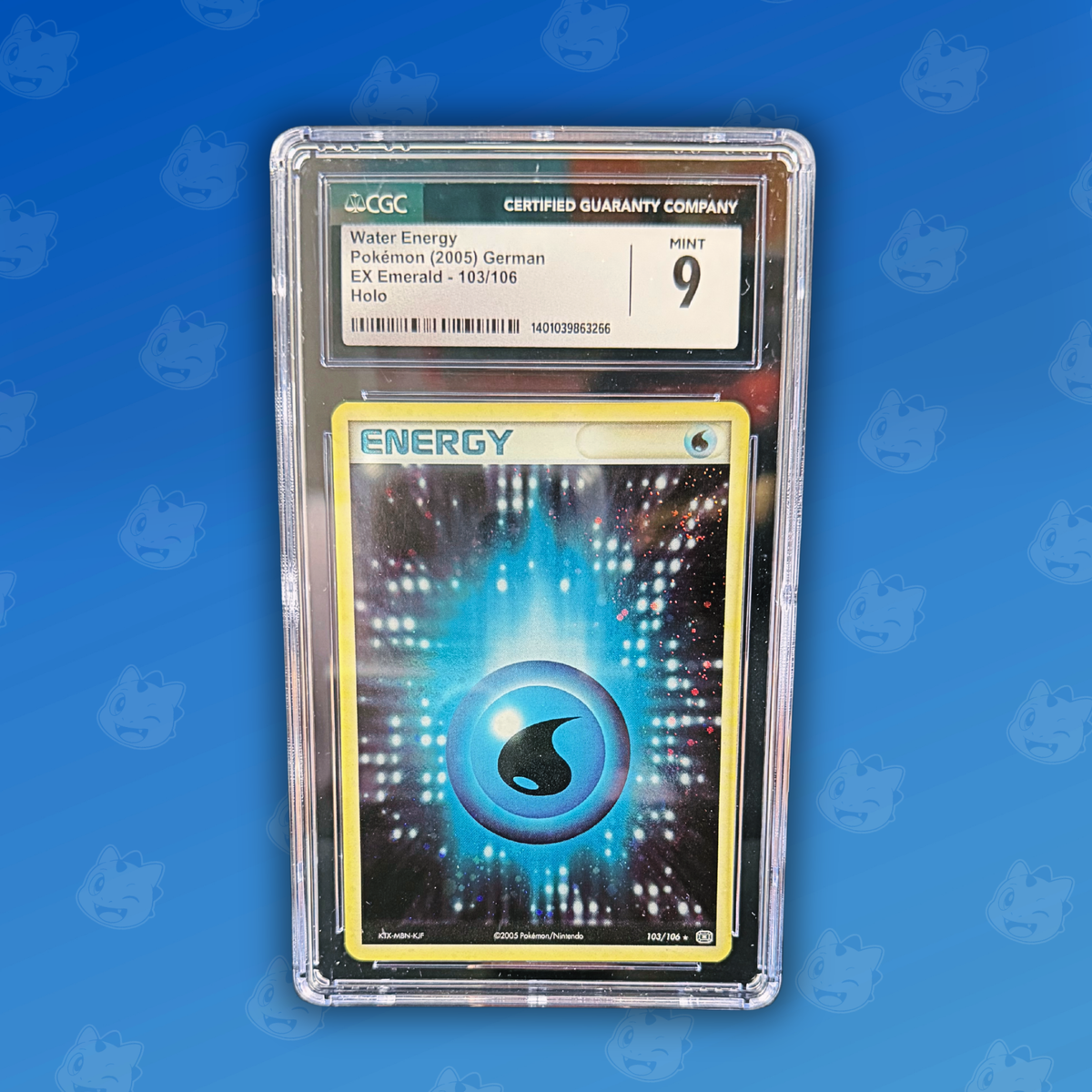 Pokemon CGC9 Water Energy