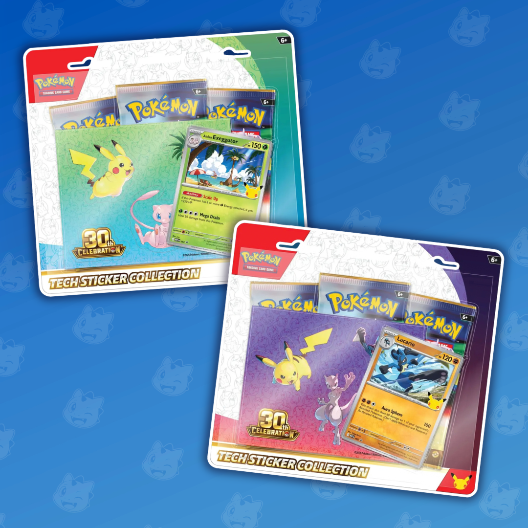 Pokemon 30th Celebration Tech Sticker Collection EN