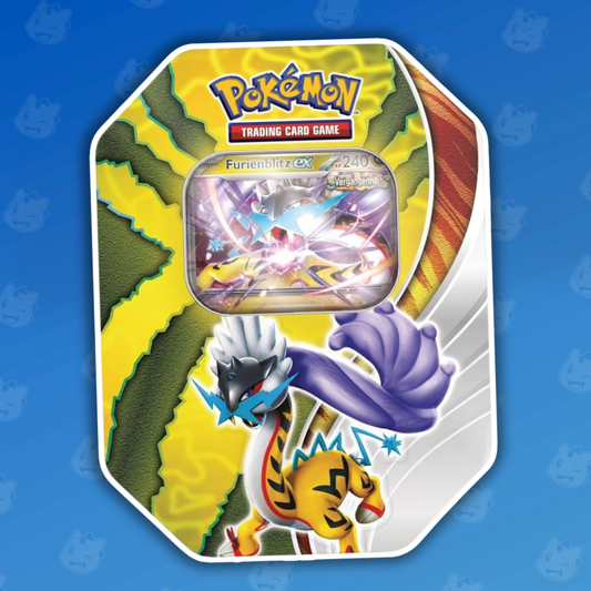 Pokemon Paradox Schicksale Furienblitz ex Tin Box 2024