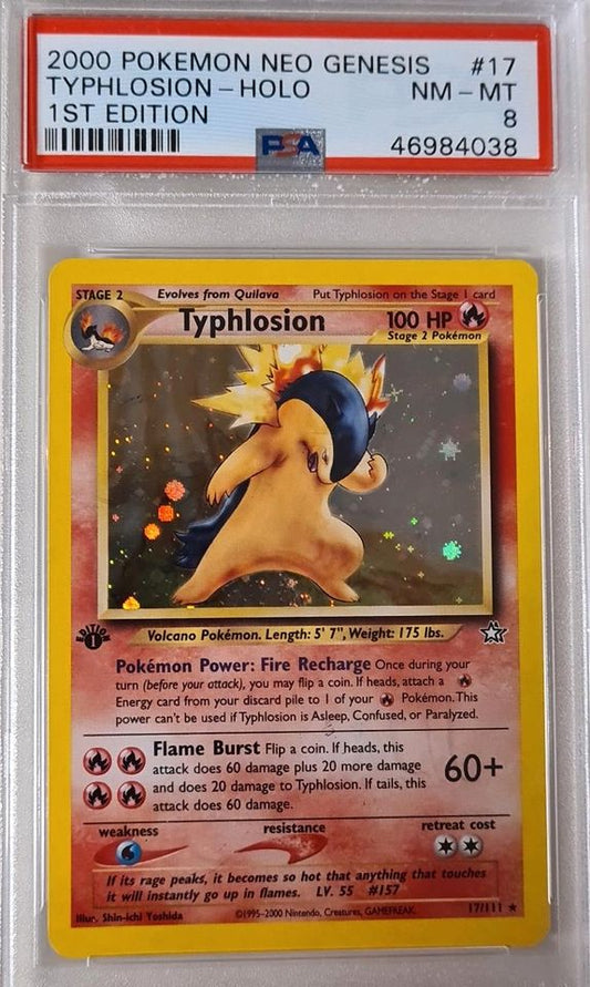 Typhlosion Neo Genesis 1.Edition PSA8