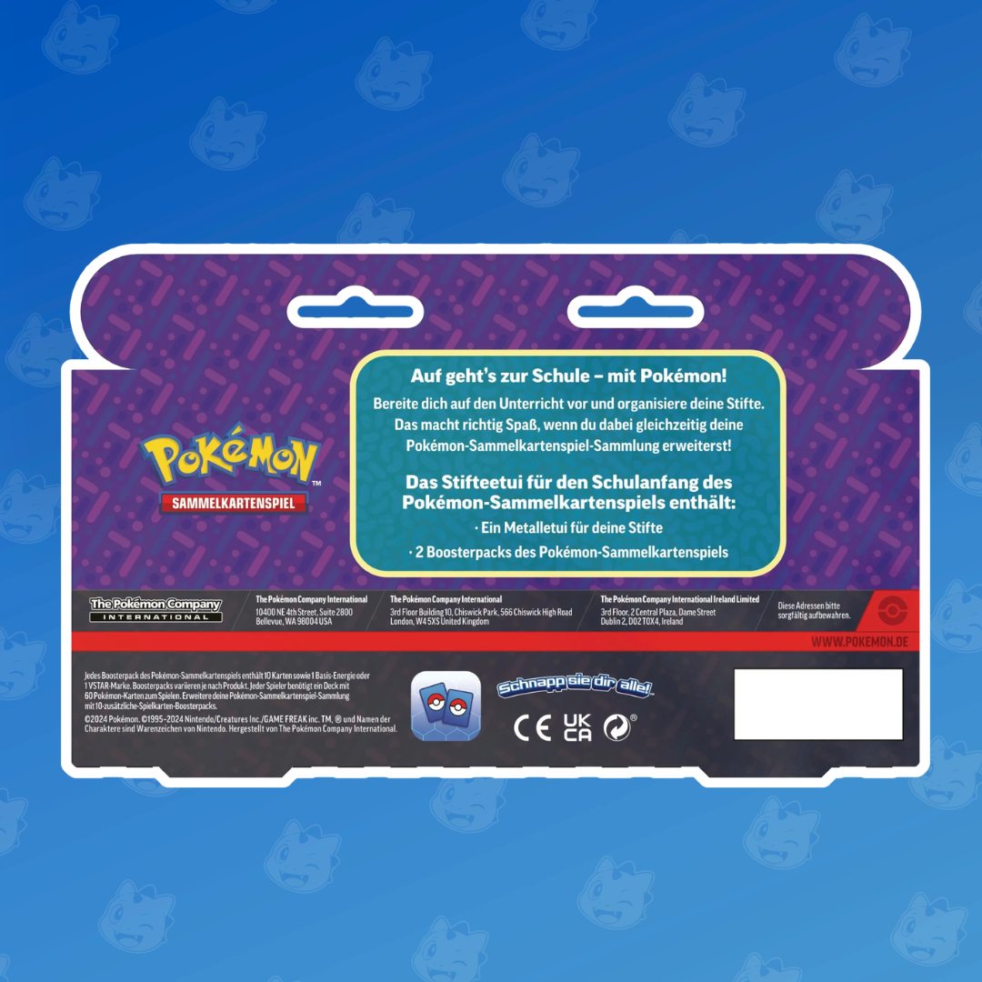 Pokemon Back to School Glurak Pencil Case 2024 - Deutsch