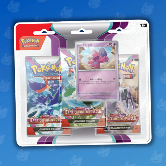 Entwicklungen in Paldea Forgita 3-Pack Blister DE