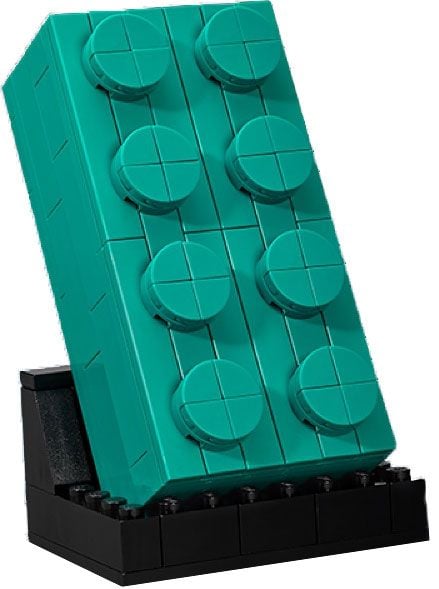 Lego VIP 2x4 Brick Türkis, Teal Brick V29 (5006291)