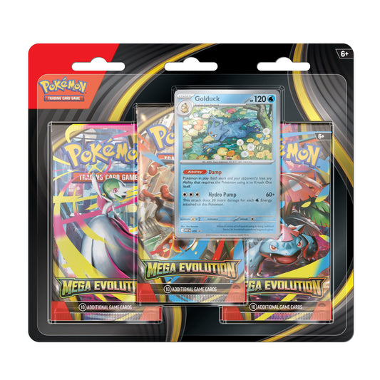 Pokémon Mega Evolution Golduck 3-Pack Blister EN