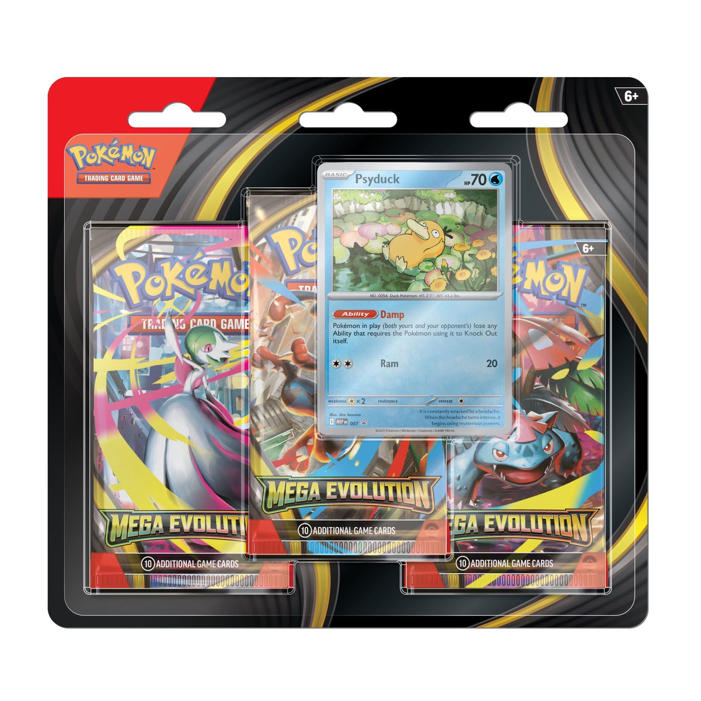 Pokémon Mega Evolution Psyduck 3-Pack Blister EN