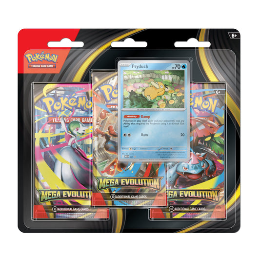 Pokémon Mega Evolution Psyduck 3-Pack Blister EN