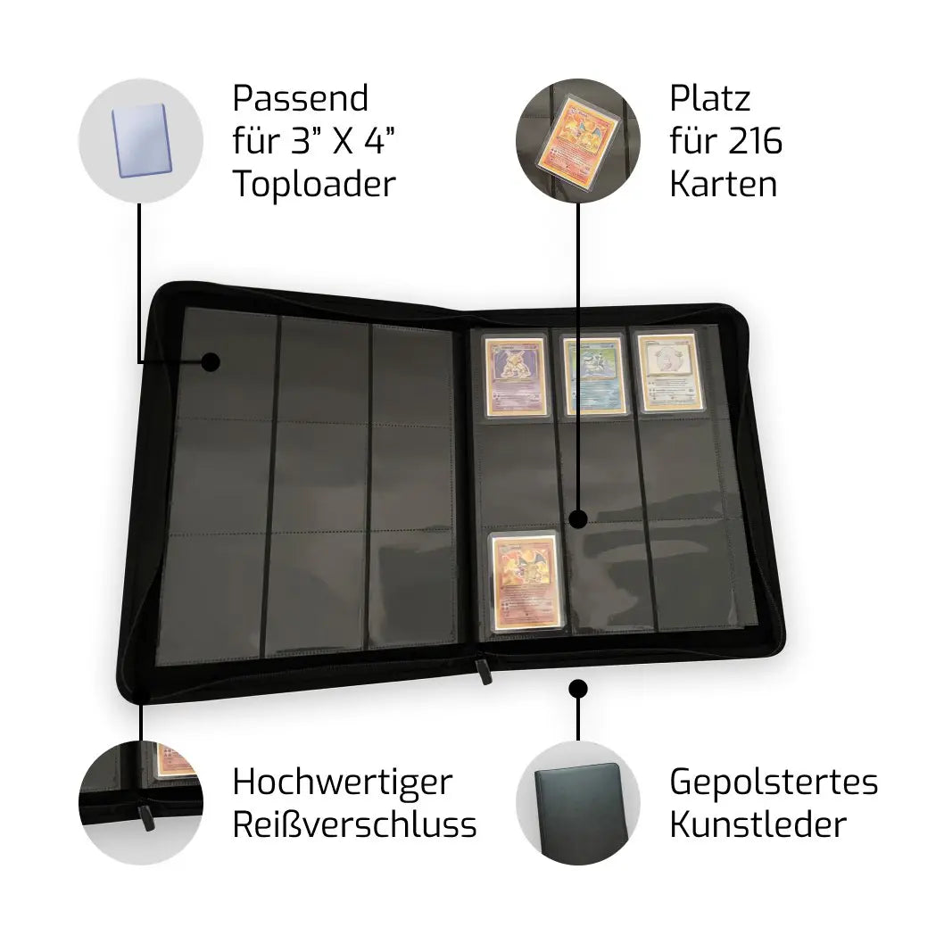 Toploader Binder TCG Sammelkarten