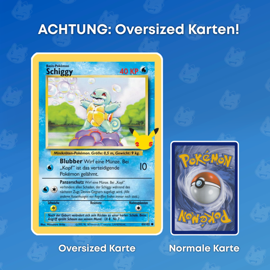 Oversize Kanto 25 Jähriges Jubiläum Promokarten DE
