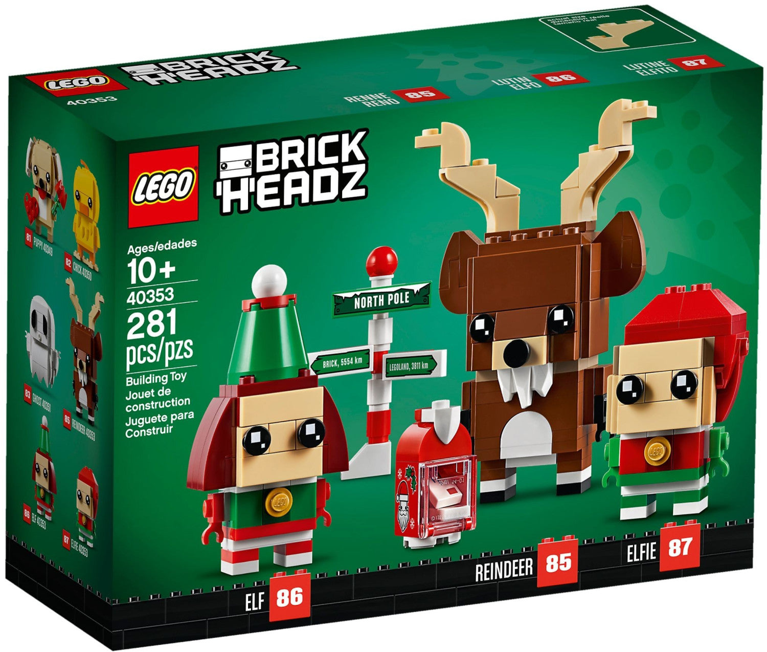 LEGO Brick Headz - Rentier und Elfen (40353)