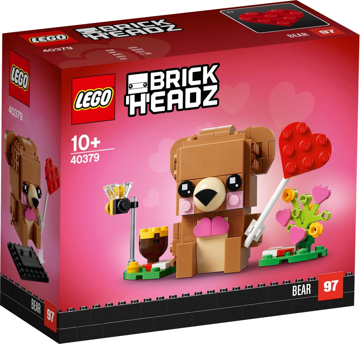 LEGO Brick Headz - Valentinstag-Bär (40379)