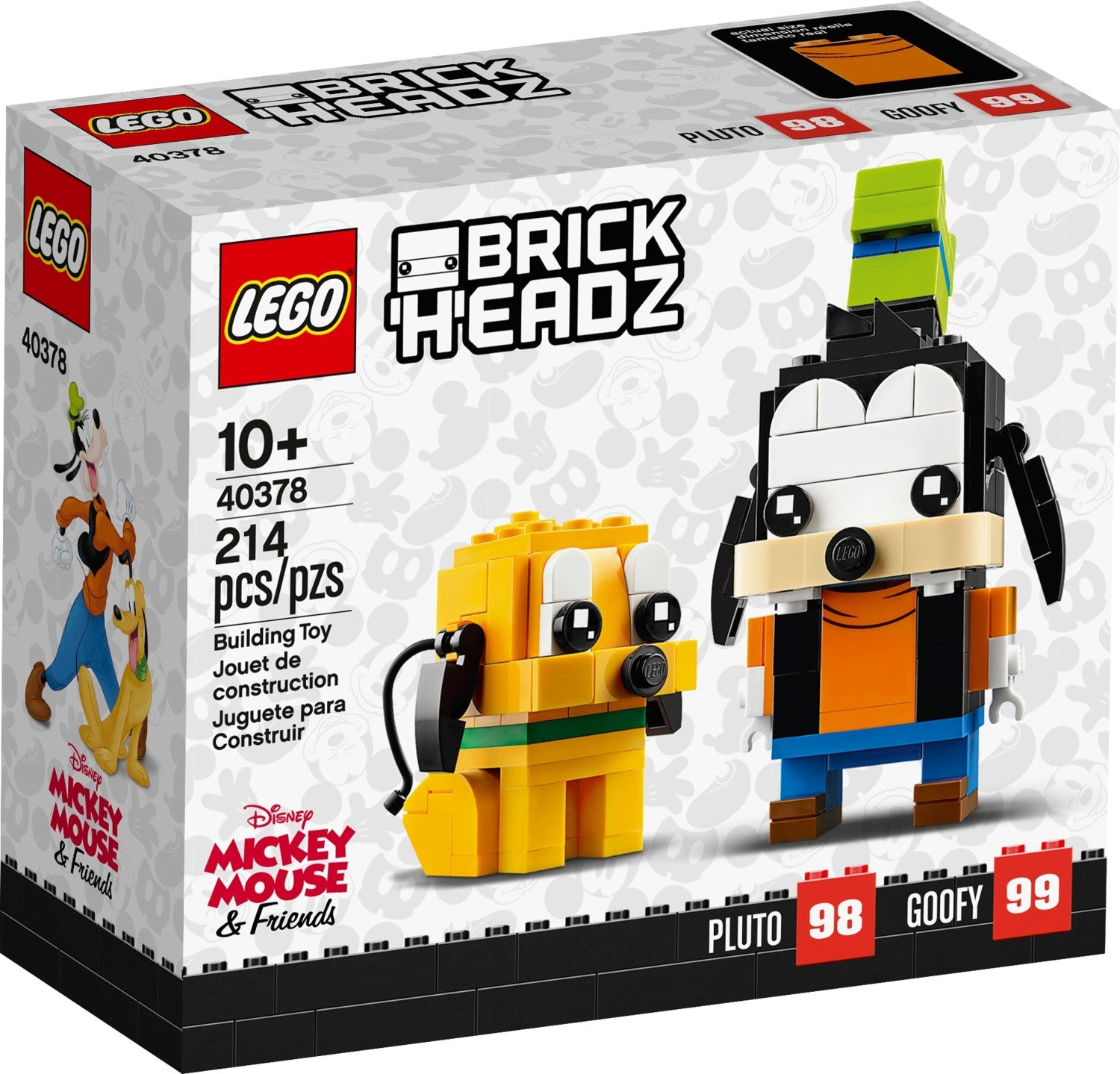 LEGO Brick Headz Disney - Goofy & Pluto (40378)