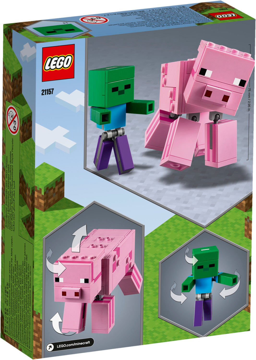 LEGO Minecraft - BigFig Schwein mit Zombie (21157)