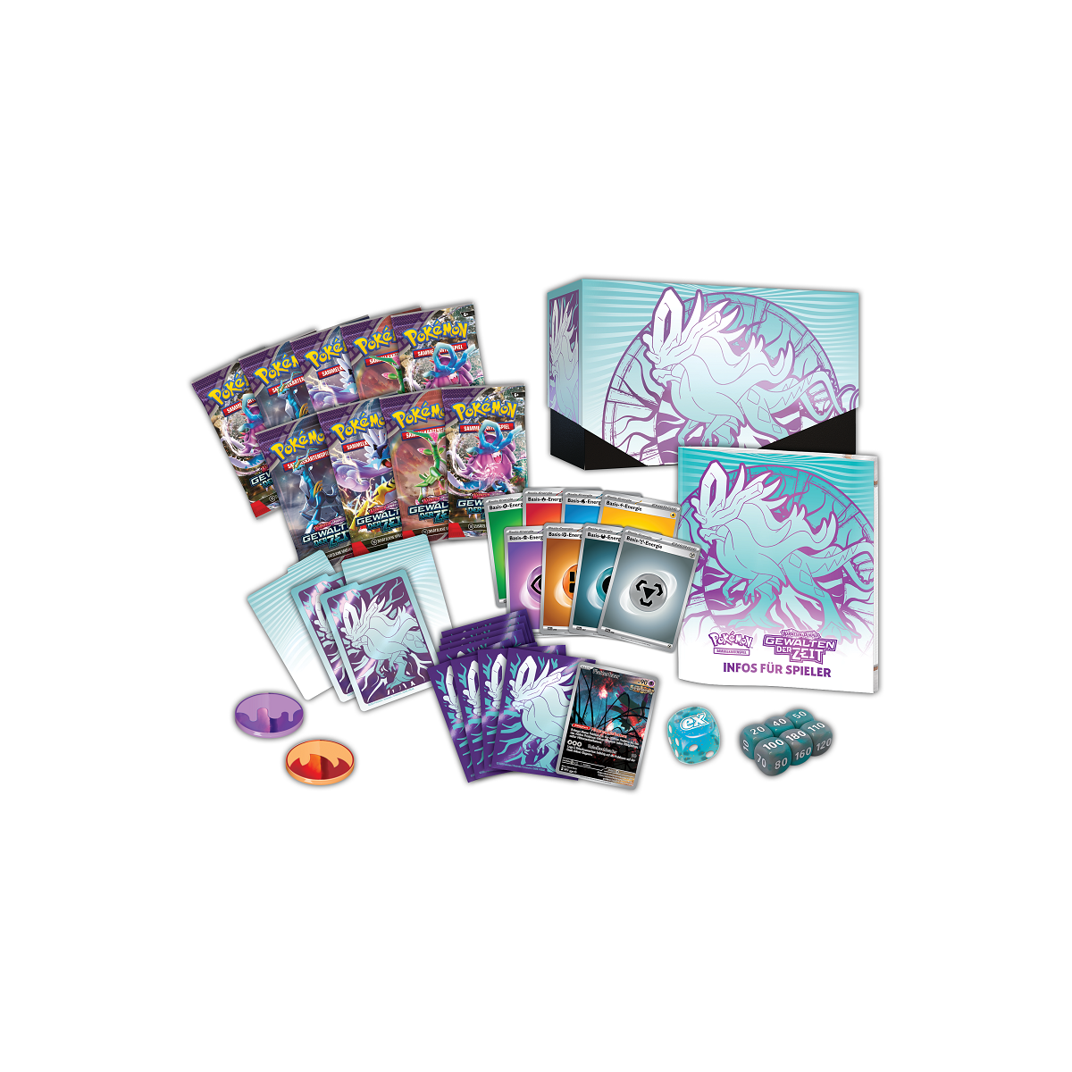 Pokemon Karmesin & Purpur Gewalten der Zeit Top Trainer Box Windewoge DE