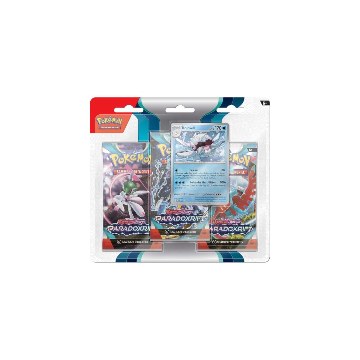 Pokemon Karmesin & Purpur Paradoxrift 3-Pack Blister - Kolowal DE