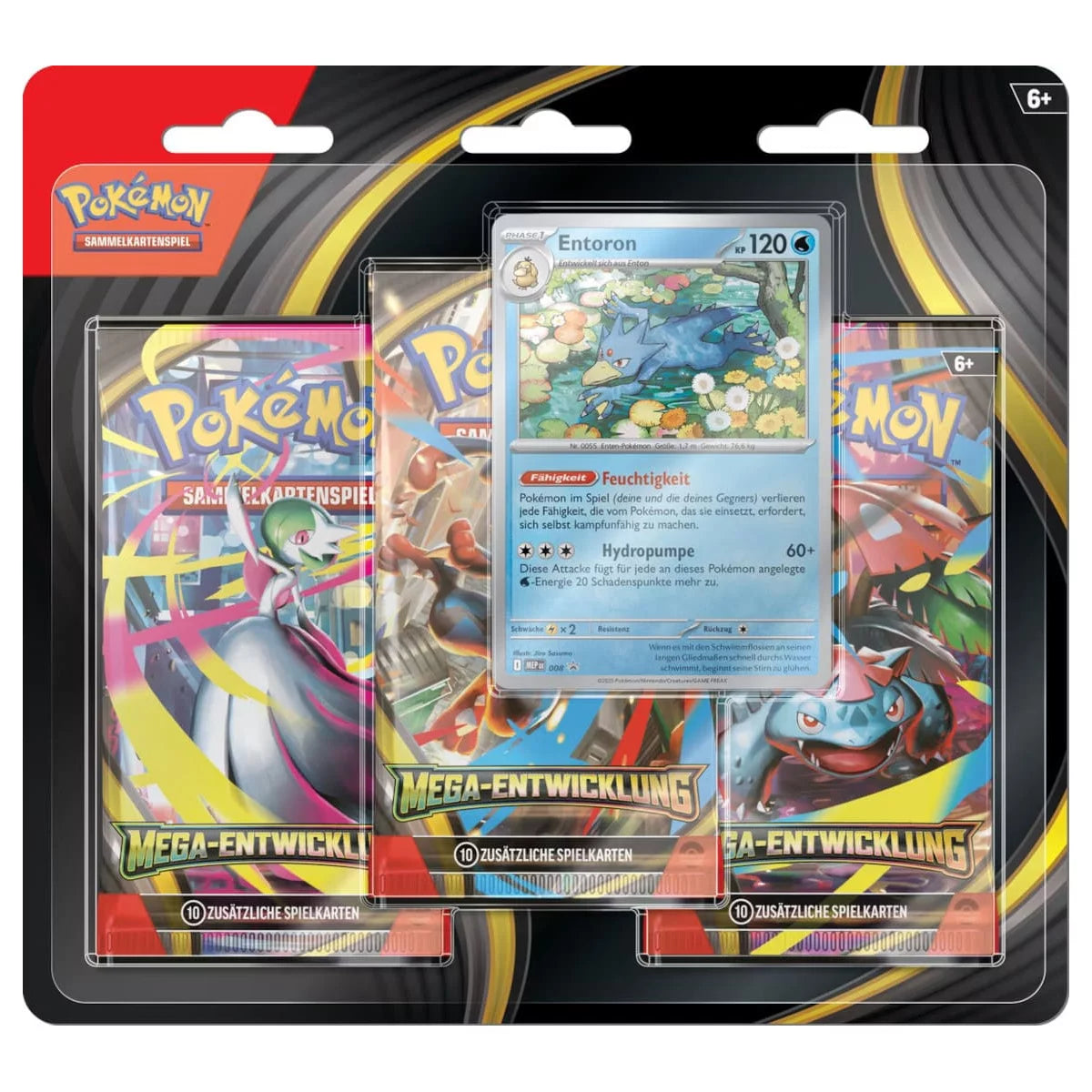 Pokémon Mega Entwicklung Entoron 3-Pack Blister DE