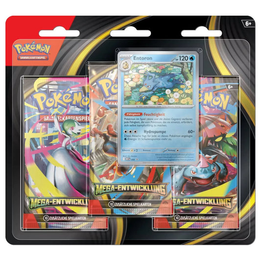 Pokémon Mega Entwicklung Entoron 3-Pack Blister DE
