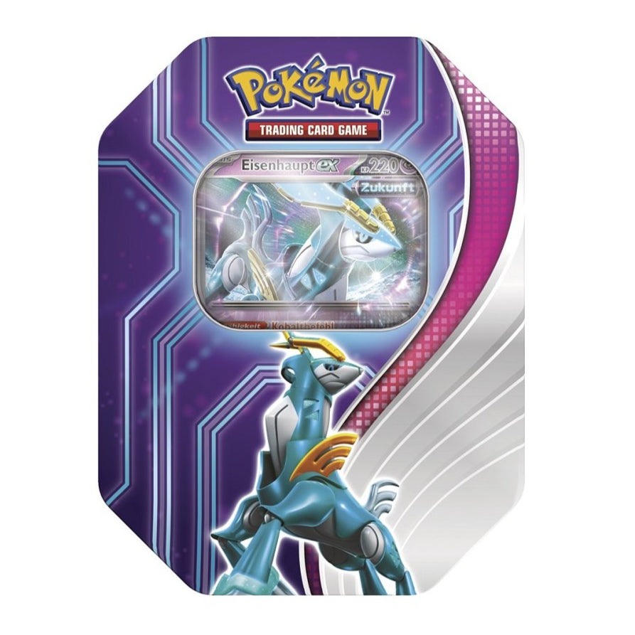 Pokemon Paradox Schicksale Eisenhaupt ex Tin Box 2024