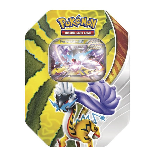 Pokemon Paradox Schicksale Furienblitz ex Tin Box 2024