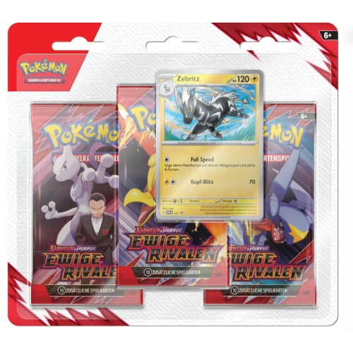 Pokemon Ewige Rivalen Zebritz 3-Pack Blister