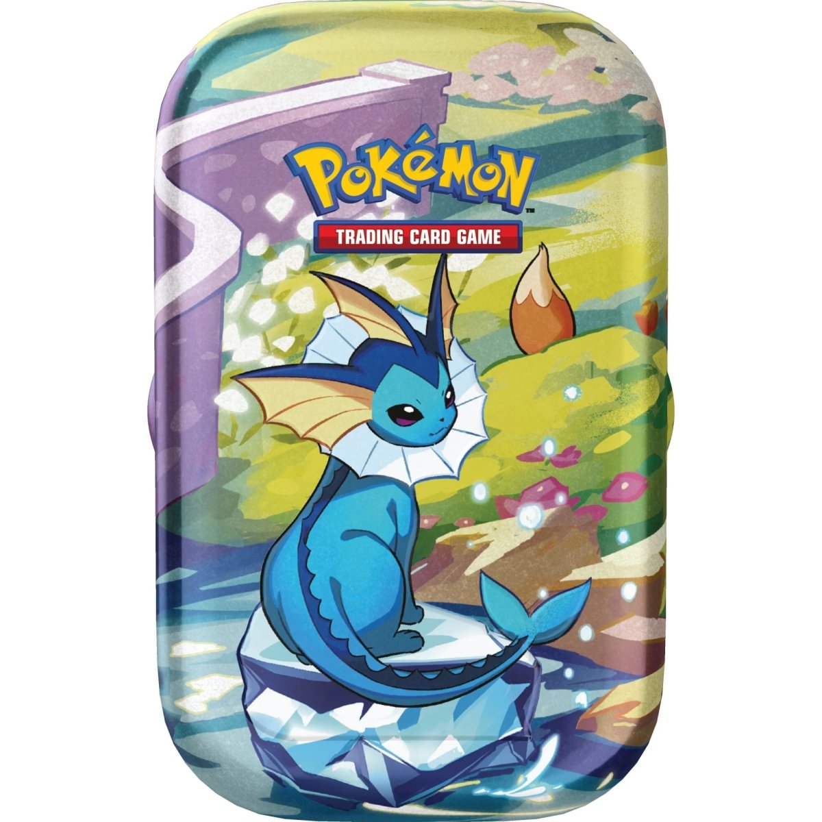 Scarlet & Violet Prismatic Evolutions Vaporeon Mini Tin EN