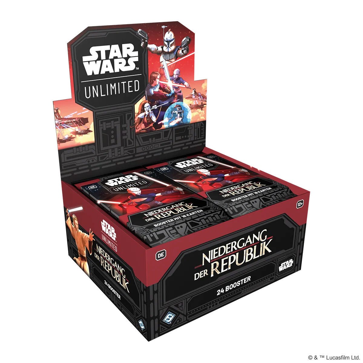 Star Wars: Unlimited - Niedergang der Republik Booster Display