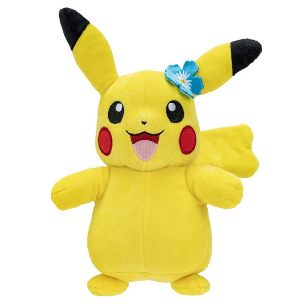 Pokemon Plüsch - Pikachu mit blauer Blume 20 cm