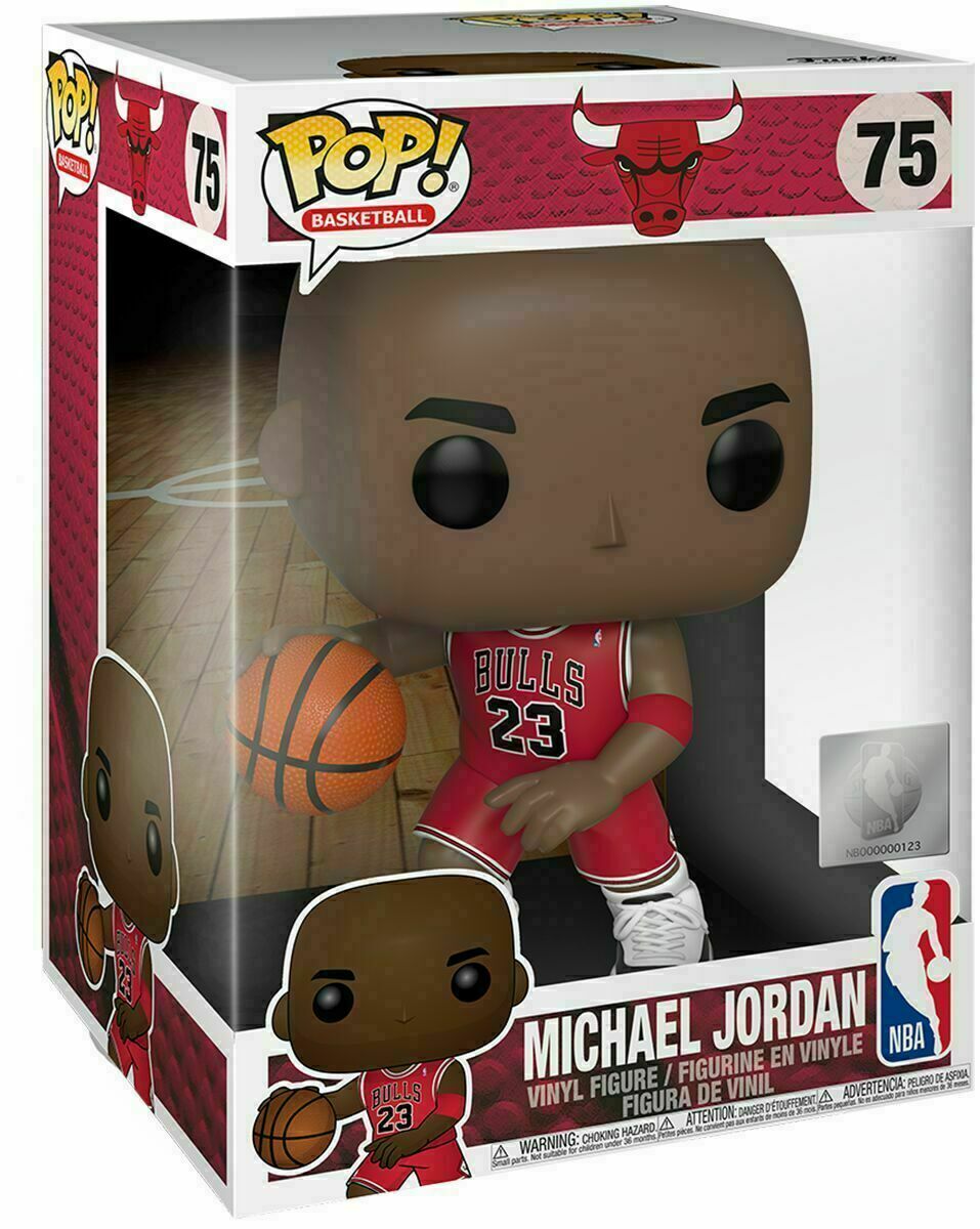 Michael Jordan NBA Chicago Bulls 10" Super Sized POP! Basketball 75 Figur Funko