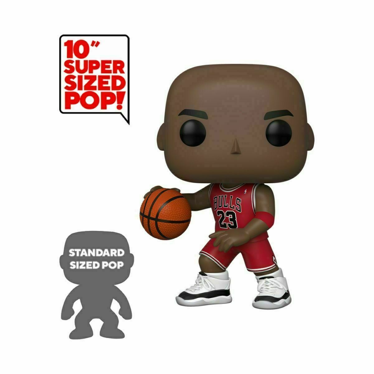 Michael Jordan NBA Chicago Bulls 10" Super Sized POP! Basketball 75 Figur Funko